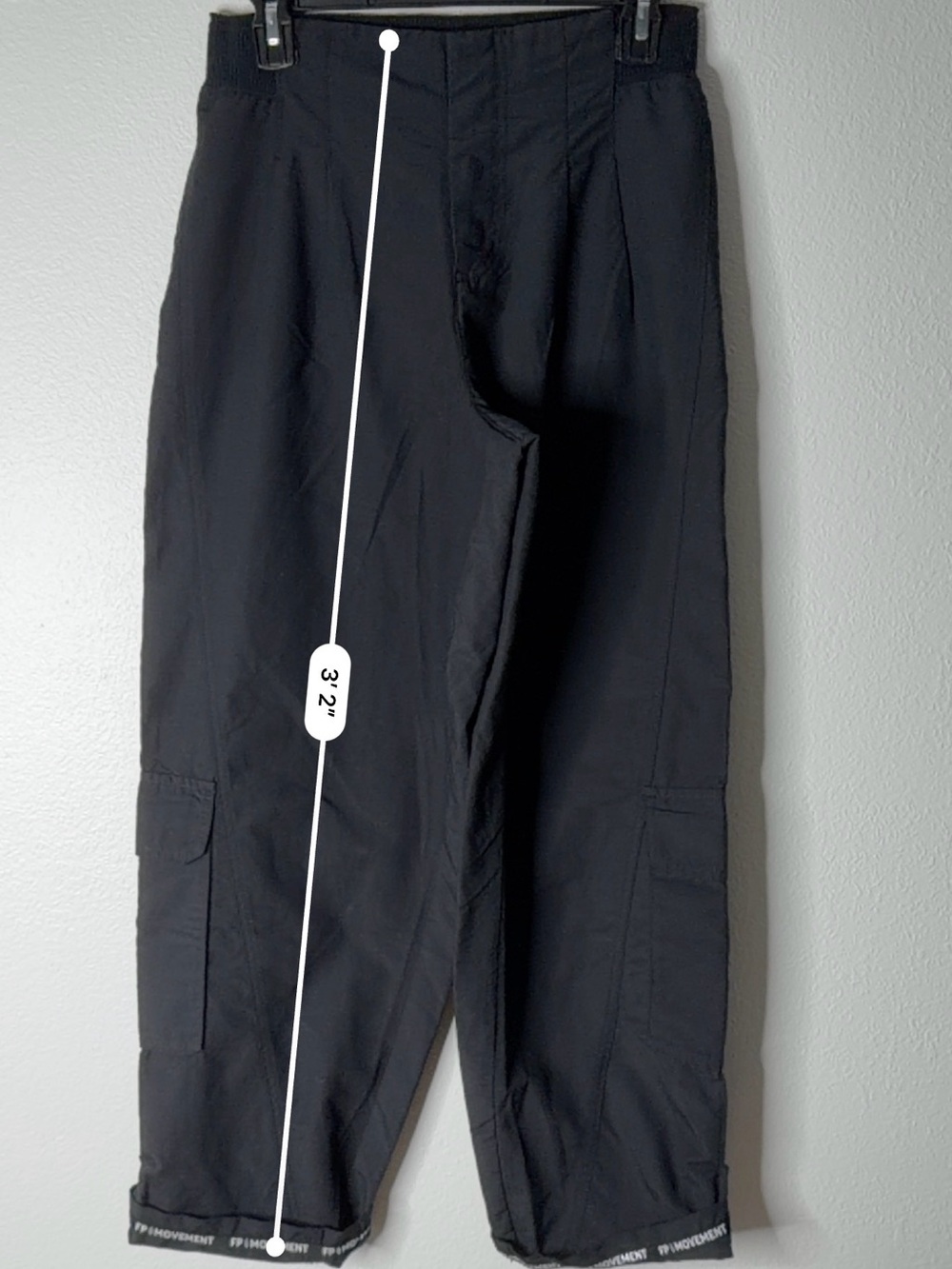 FP Movement by Free People Mesmerize Me Cargo Pant Size S  Black - Picture 8 of 16